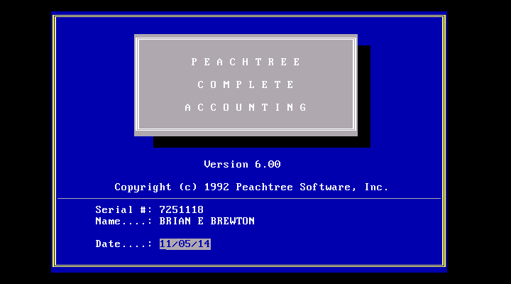 Peachtree Complete Accounting 6 - Splash